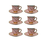 Juego de 6 tazas de vidrio para café kr25005 Pamorde