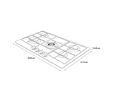 Tope de cocina a gas Profile 5 hornillas 76 cm acero/inox General Electric