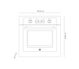 Horno eléctrico Profile 80cm 220V tipo espejo negro General Electric