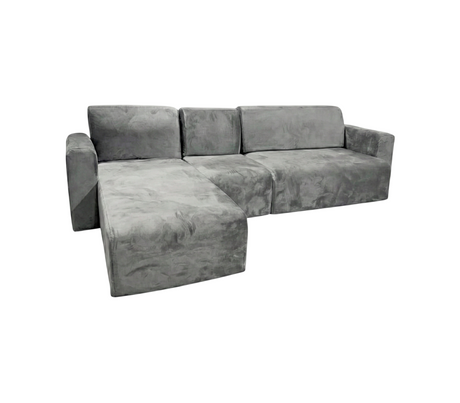 Juego de recibo Estambul sencillo 1, 2 + chaiselongue tela gamuza Fabricadora Man