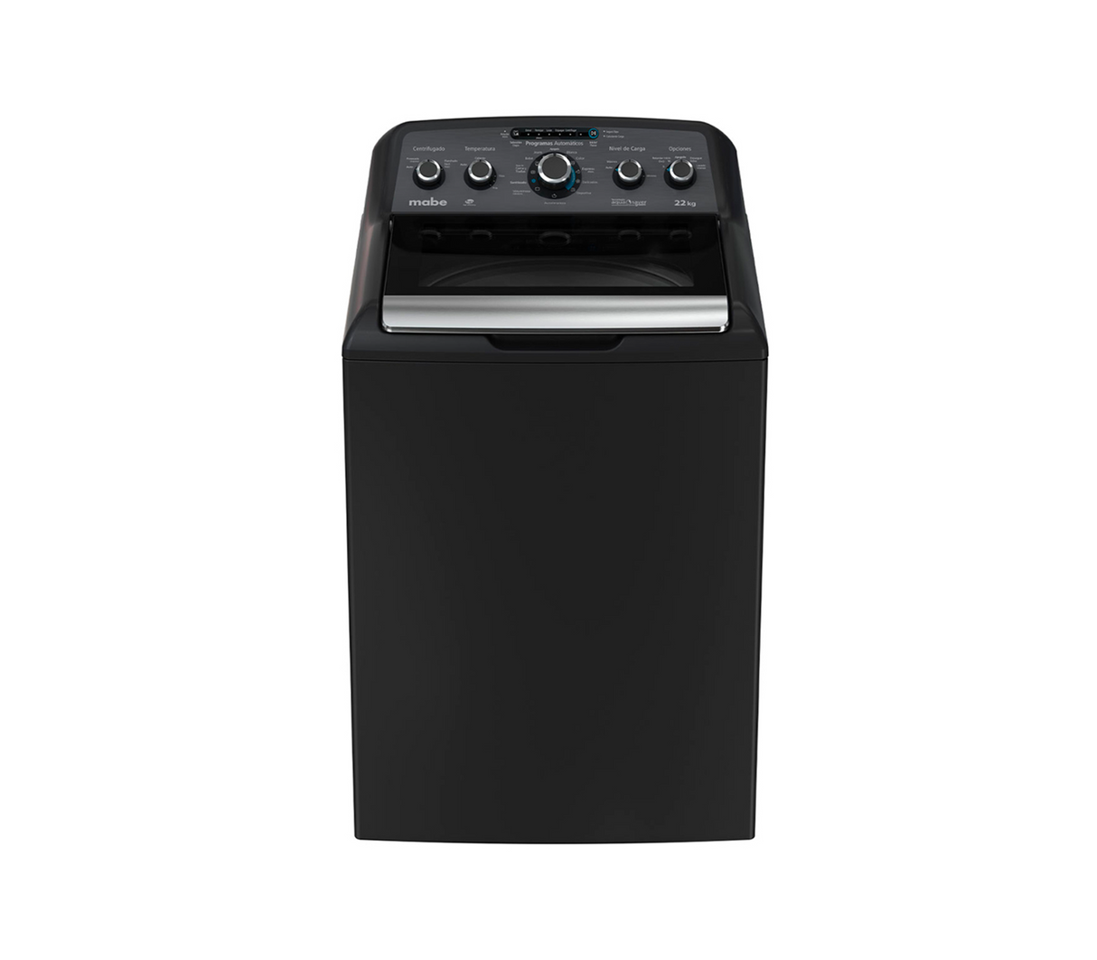 Lavadora automática 22 kg 5 perillas + botón diamond gray Mabe