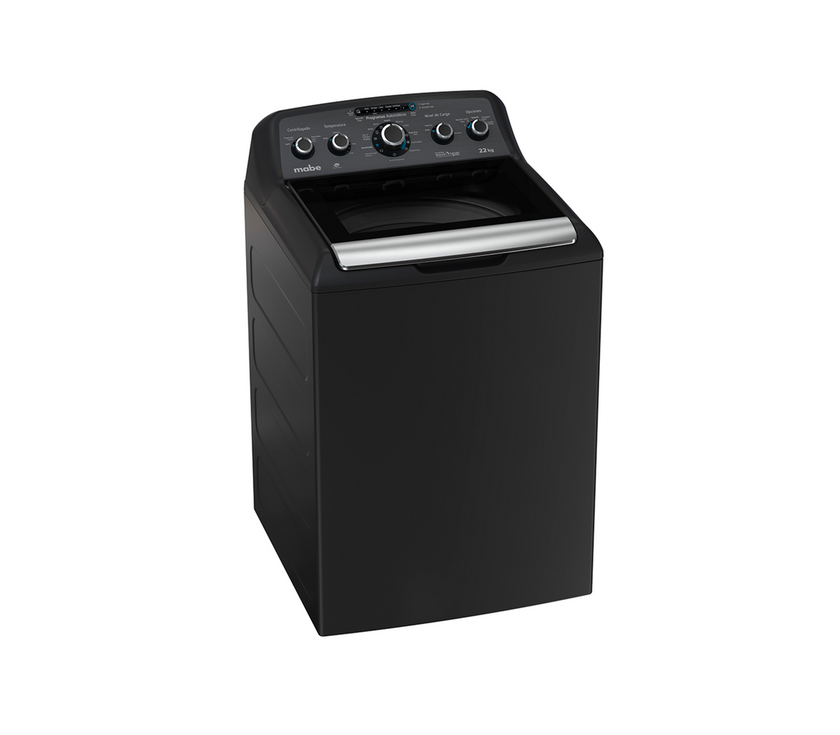Lavadora automática 22 kg 5 perillas + botón diamond gray Mabe