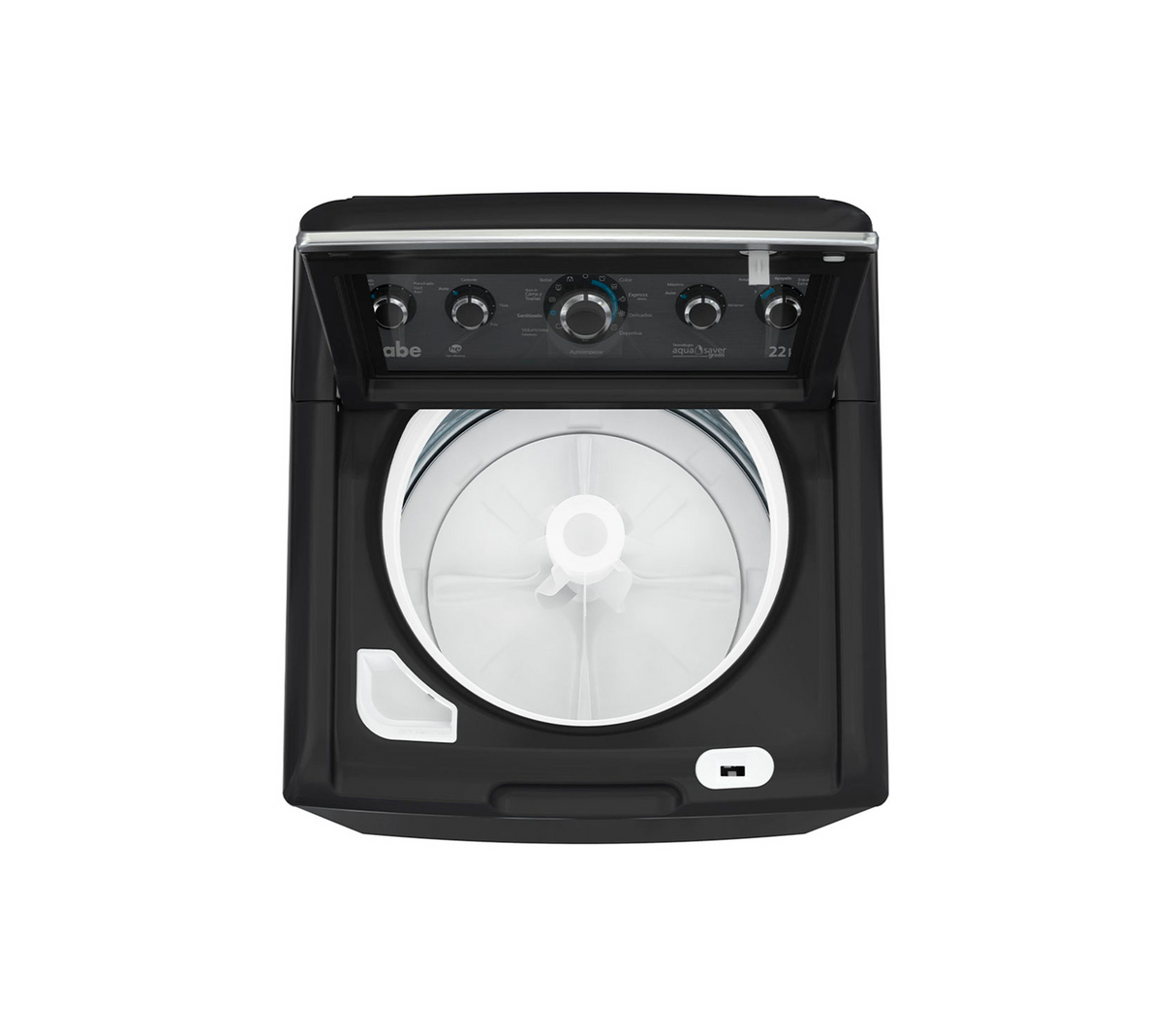 Lavadora automática 22 kg 5 perillas + botón diamond gray Mabe