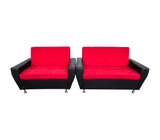 Juego de recibo Madrid bipiel/tela 3 y 2 puestos Nohemi