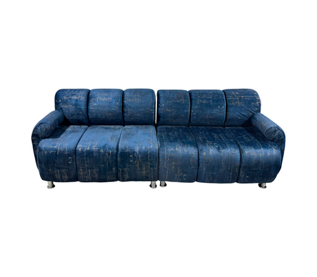 Juego de recibo Melbourne con brazo 2 y 2 puestos gamuzado líneas doradas Fabricadora Man