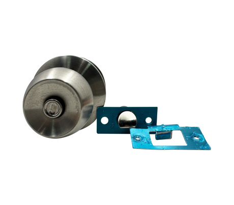 Cerradura pomo de baño plateado Nexon