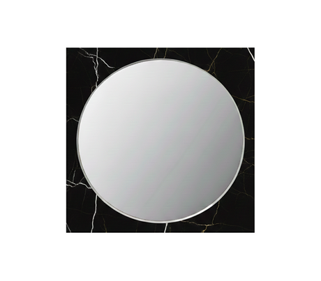 Espejo de pared con marco en PVC marmolizado Powerfik