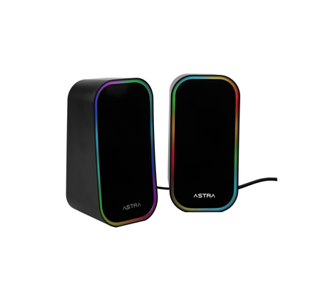 Cornetas Nebula RGB USB Aux 3.5 3 W x 2 estéreo Astra