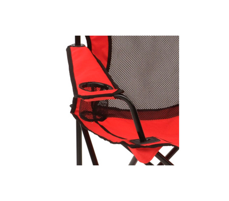 Silla plegable Broadband c/posa brazo c/malla roja Coleman