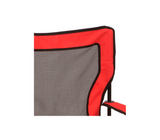 Silla plegable Broadband c/posa brazo c/malla roja Coleman