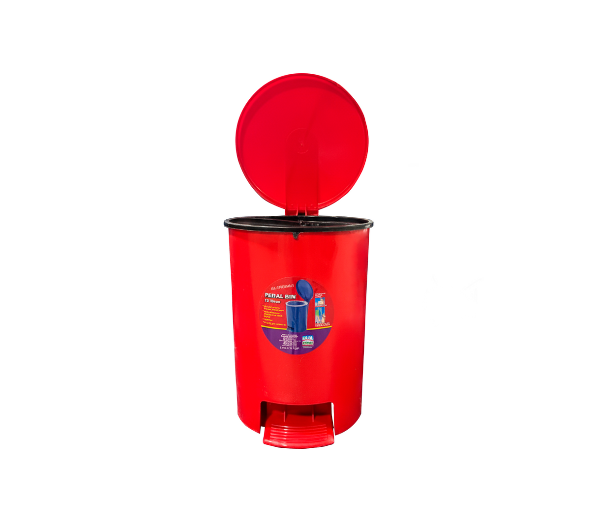 Papelera redonda pedal bin Alfa Hogar