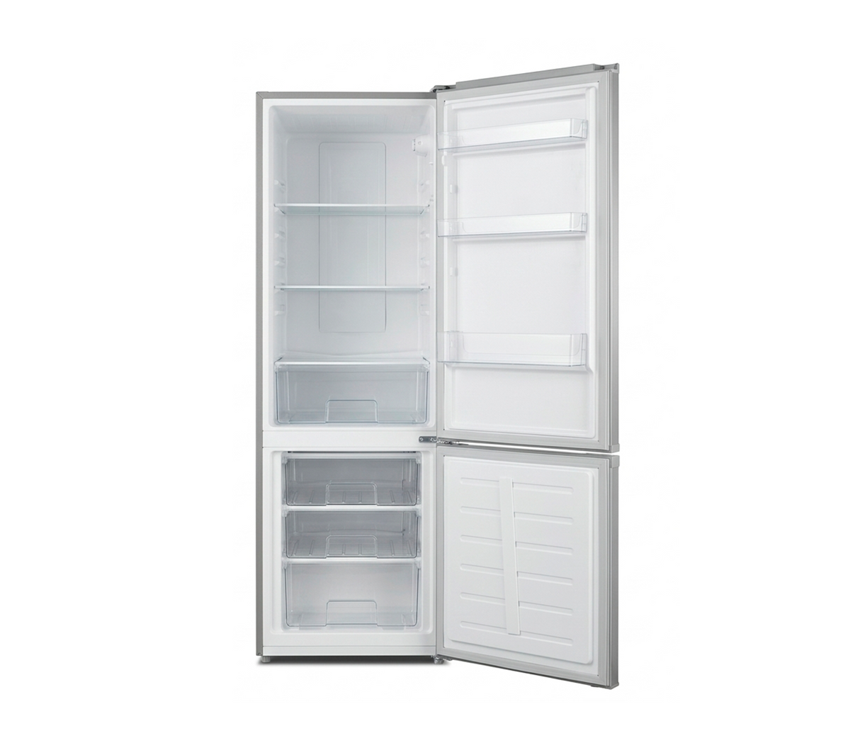 Nevera Bottom Mount 311 litros con escarcha acero inoxidable Milexus