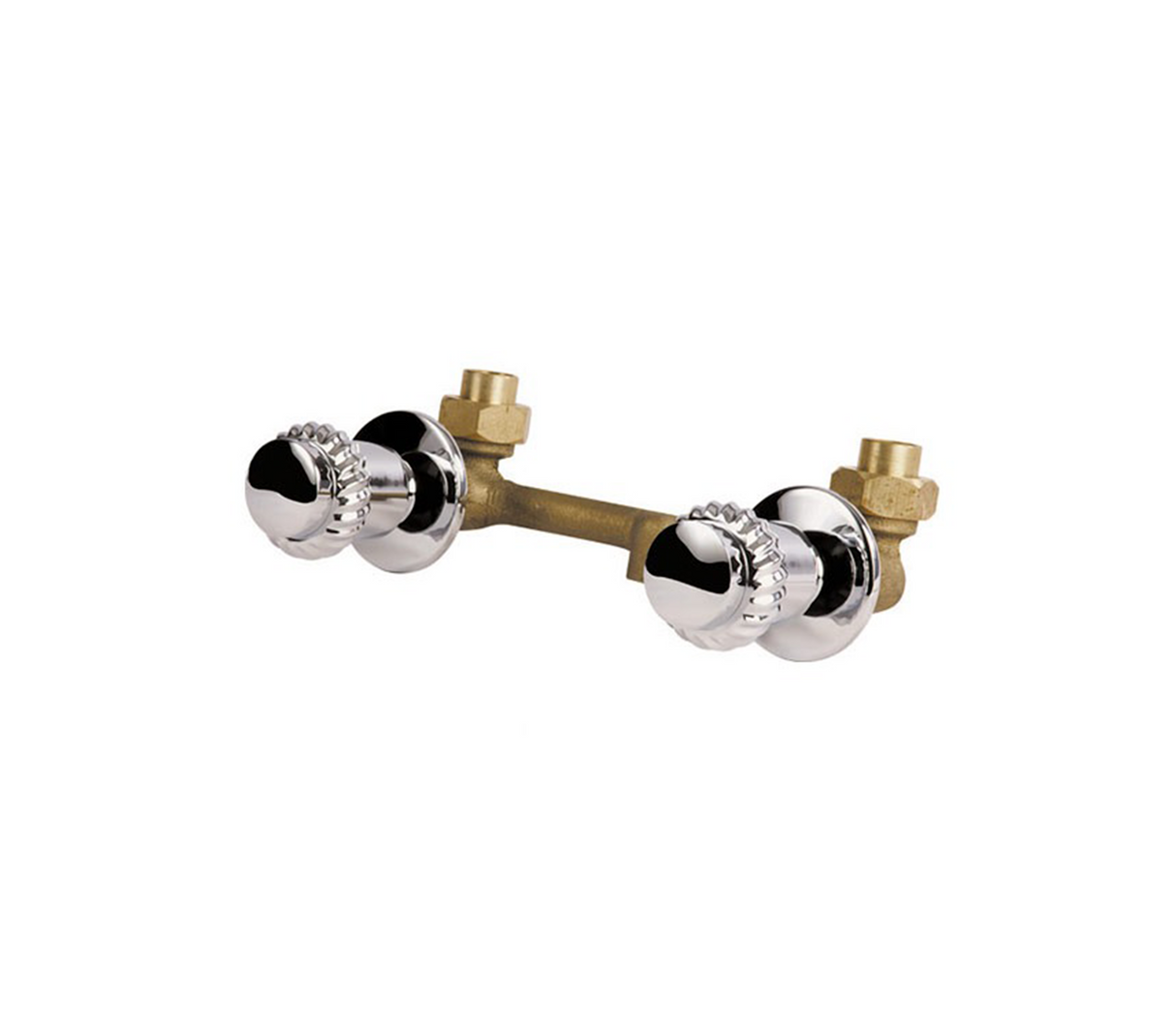 Grupo ducha 1/2" 100% bronce cromado plata America Faguax