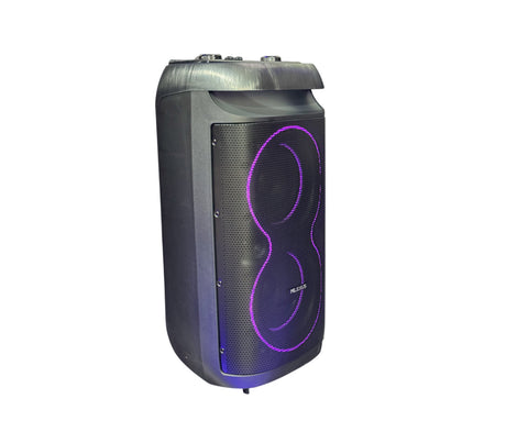 PARLANTE RECARGABLE  8"X2 USB 60W 12V NEGRO MILEXUS