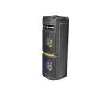 Corneta recargable 6,5” x2 portátil con micrófono 30W Geostar