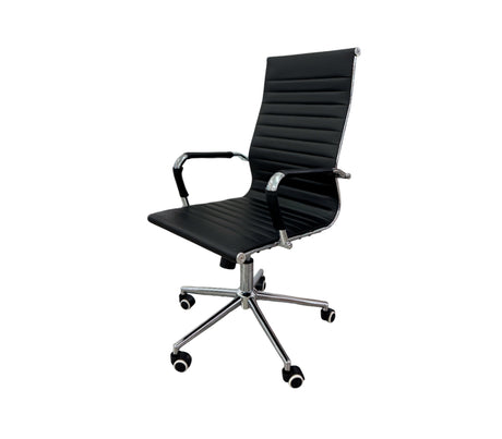 Silla ergonómica ejecutiva negra b/coromada 054BC01 Isonic