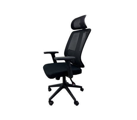Silla ergonómica ejecutiva negra s/lumbar y cervical 016AD01 Isonic