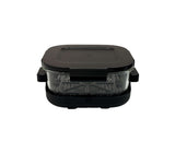 Freidora de aire Honor Glass 4 en 1 de 4.6 litros y 3.5 litros 1500W gris Gtronic