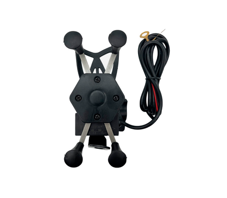 Base de celular para moto con cargador Auto Asia