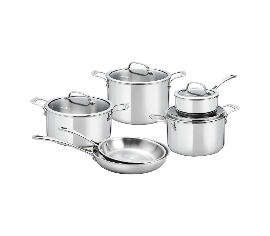 Batería de ollas 10 piezas Gourmet Triple Capa de Acero Magefesa