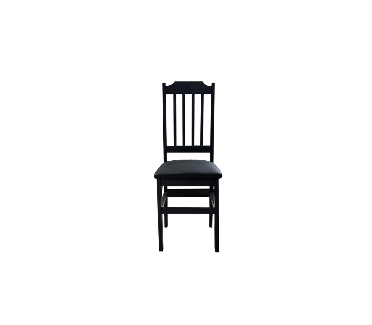 Silla para comedor gandal con tapizado bipiel negro Isabel