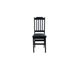 Silla para comedor gandal con tapizado bipiel negro Isabel
