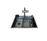 Fregadero Flusso Lite 75 1 tina + accesorios acero inox Vetrux