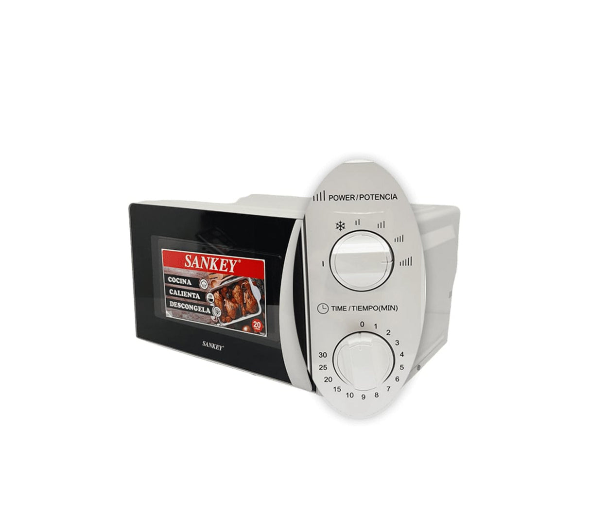 Horno microondas 20 litros blanco 700W Sankey