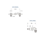 Grupo ducha doble 8" río FP