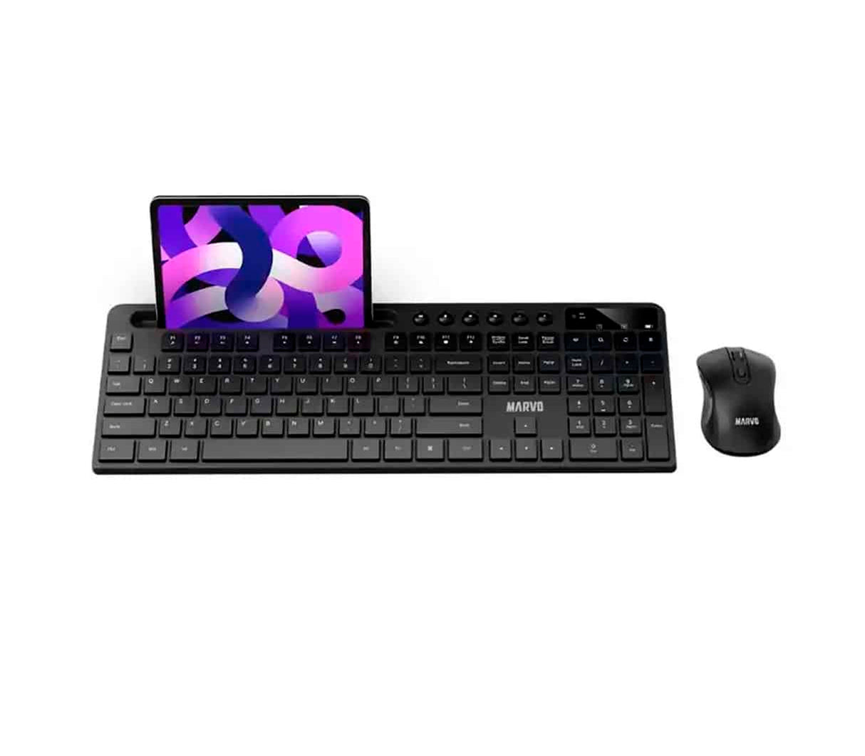 Combo USB teclado + mouse inalámbrico 2.4ghz black Marvo
