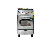 Cocina a gas 20" de piso 4 hornillas con horno acero inoxidable Premier