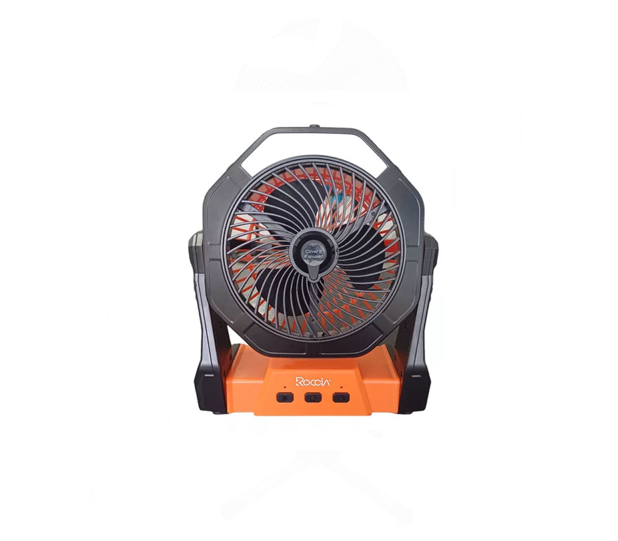 Ventilador recargable con rociador de agua 8" Naranja Roccia