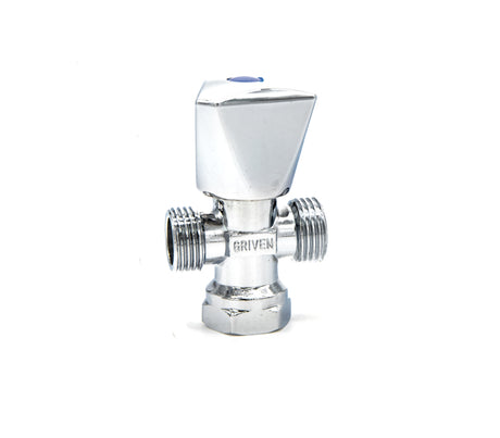 Llave de arresto angular doble 1/2" x 1/2 Griven