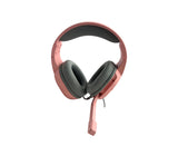 Audífonos gaming con micrófono Tactic 40 rosado RGB Marvo