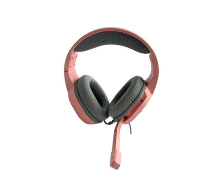 Audífonos gaming con micrófono Tactic 40 rosado RGB Marvo