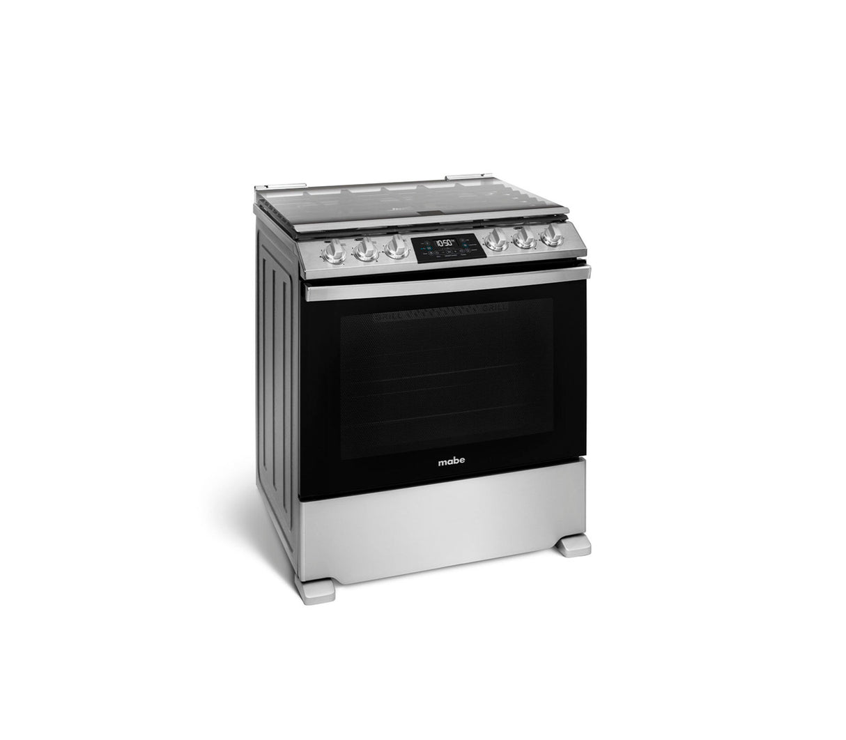 Cocina a gas piso 76cm 6 hornillas con encendido eléctrico acero inox Mabe