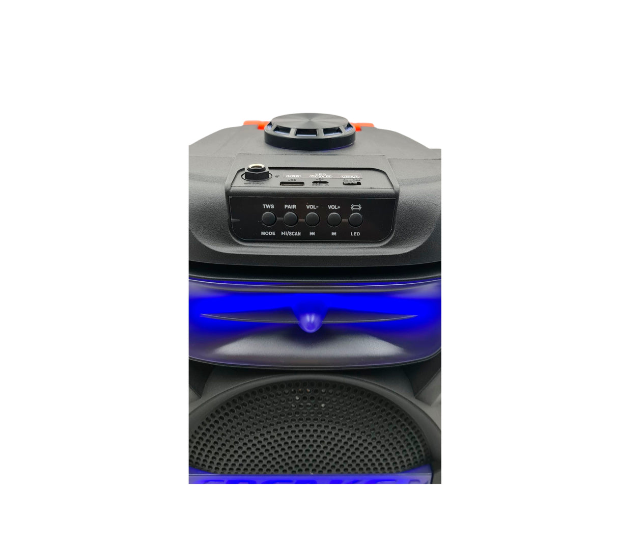 Corneta recargable 8" portátil Bluetooth Karaoke 8W Sankey