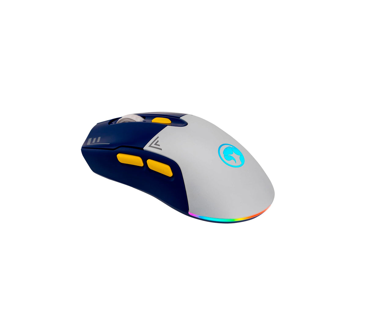 Mouse Duke 20 RGB M803W 4800 DPI Blanco/azul Marvo
