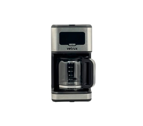 Cafetera caffora negro/acero Vetrux