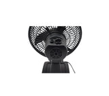 Ventilador de mesa 10" con aspa de plástico negro Fortunne