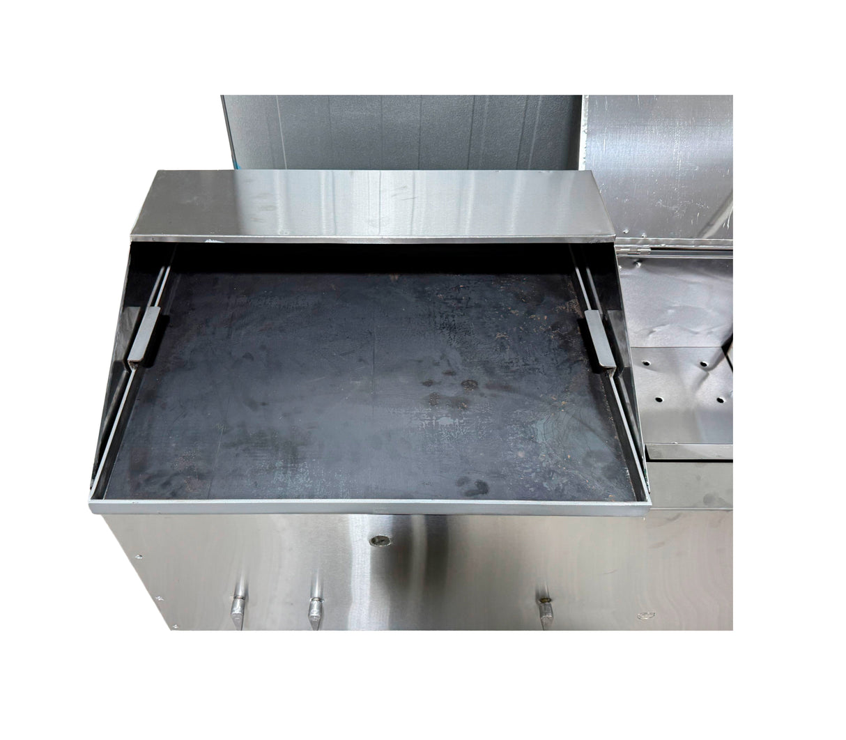 Plancha-baño de maría-freidora/grill forrado con ruedas Baldirio