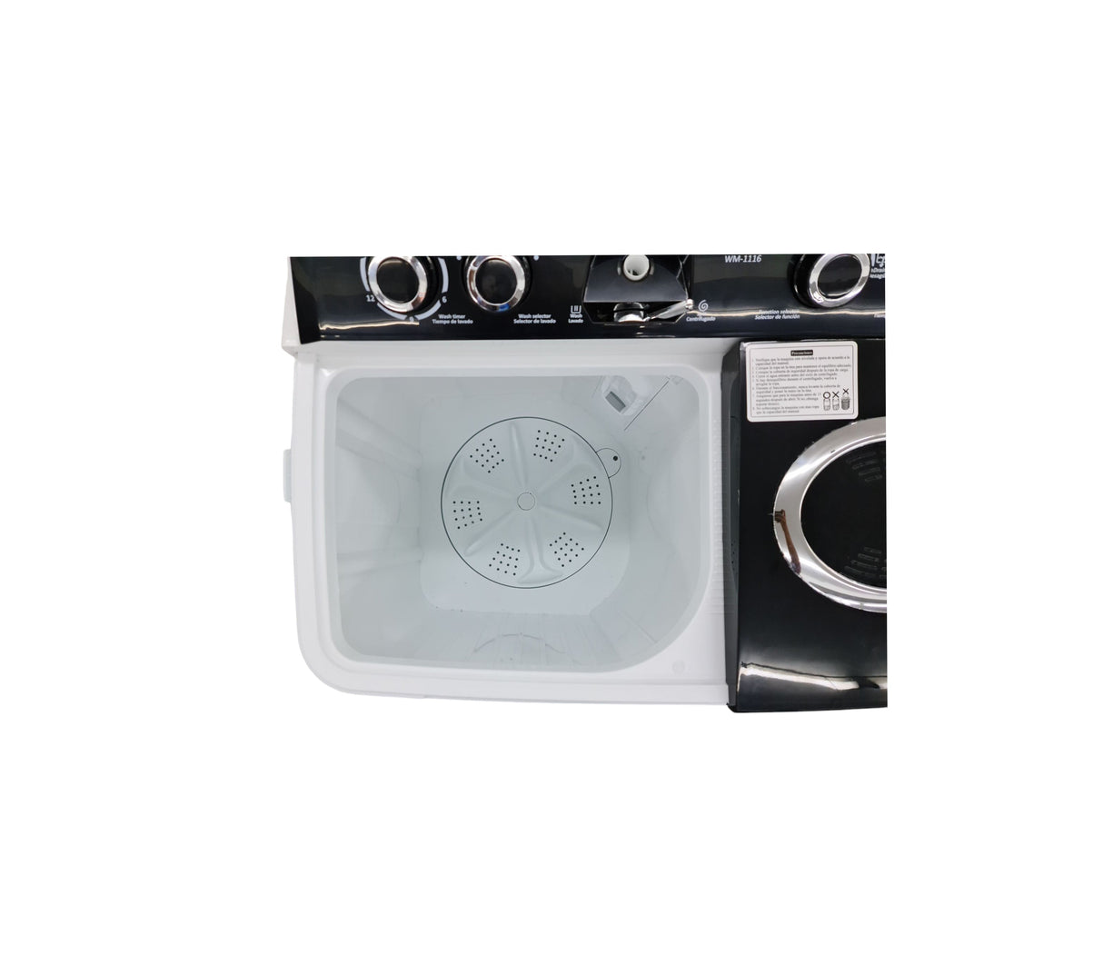 Lavadora semiautomática con bomba doble tina 11kg Mystic