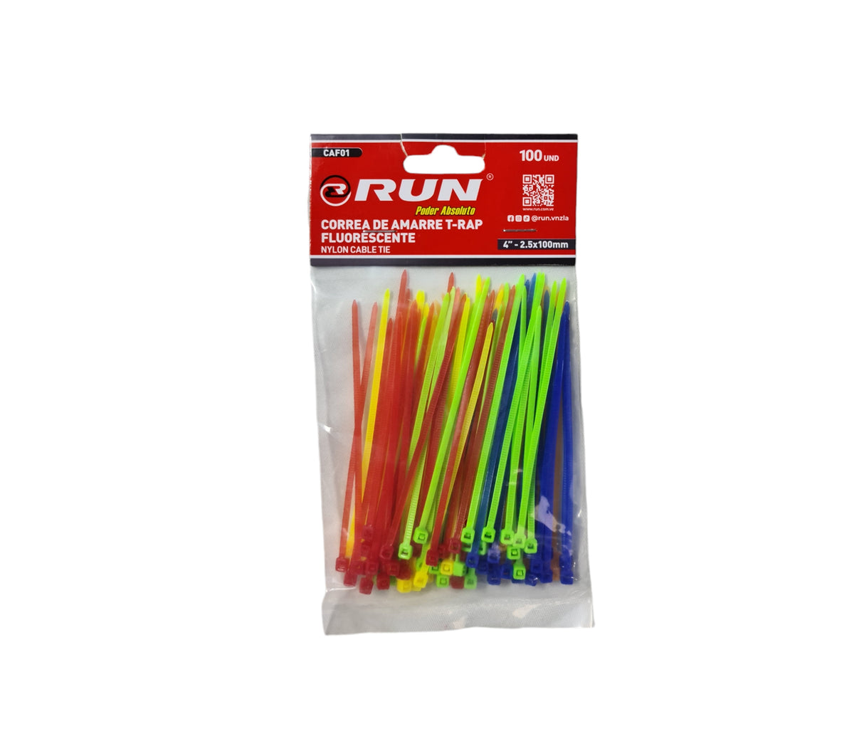 Correa de amarre nylon Fluorescente T-rap Run