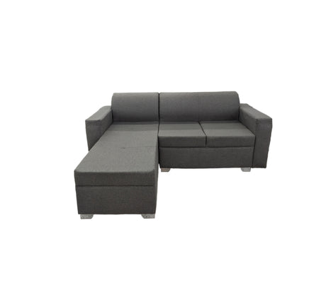 Juego de Recibo Estrada Tipo L 2 Puestos + Chaiselongue Tela de Lujo Okalia