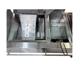 Plancha-baño de maría-freidora/grill forrado con ruedas Baldirio