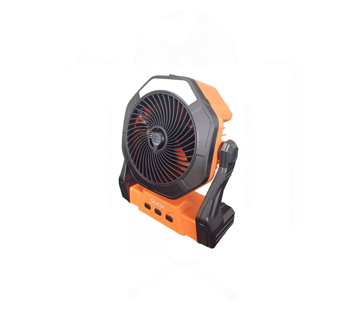 Ventilador recargable con rociador de agua 8" Naranja Roccia