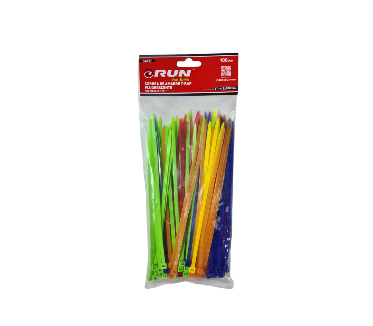 Correa de amarre nylon Fluorescente T-rap Run