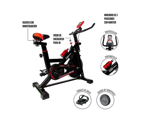 Bicicleta de Spinning 13Kg Icaro K6