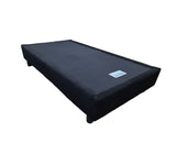 Box Spring Individual S/Copete Tela Gamuzada Economico Driha