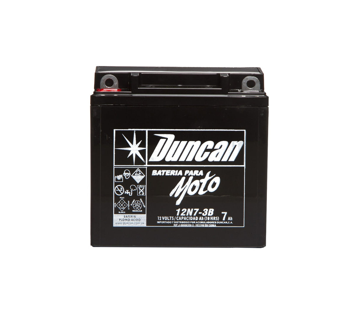 Batería 12N7-3B AGM Plomo/ácido moto Duncan